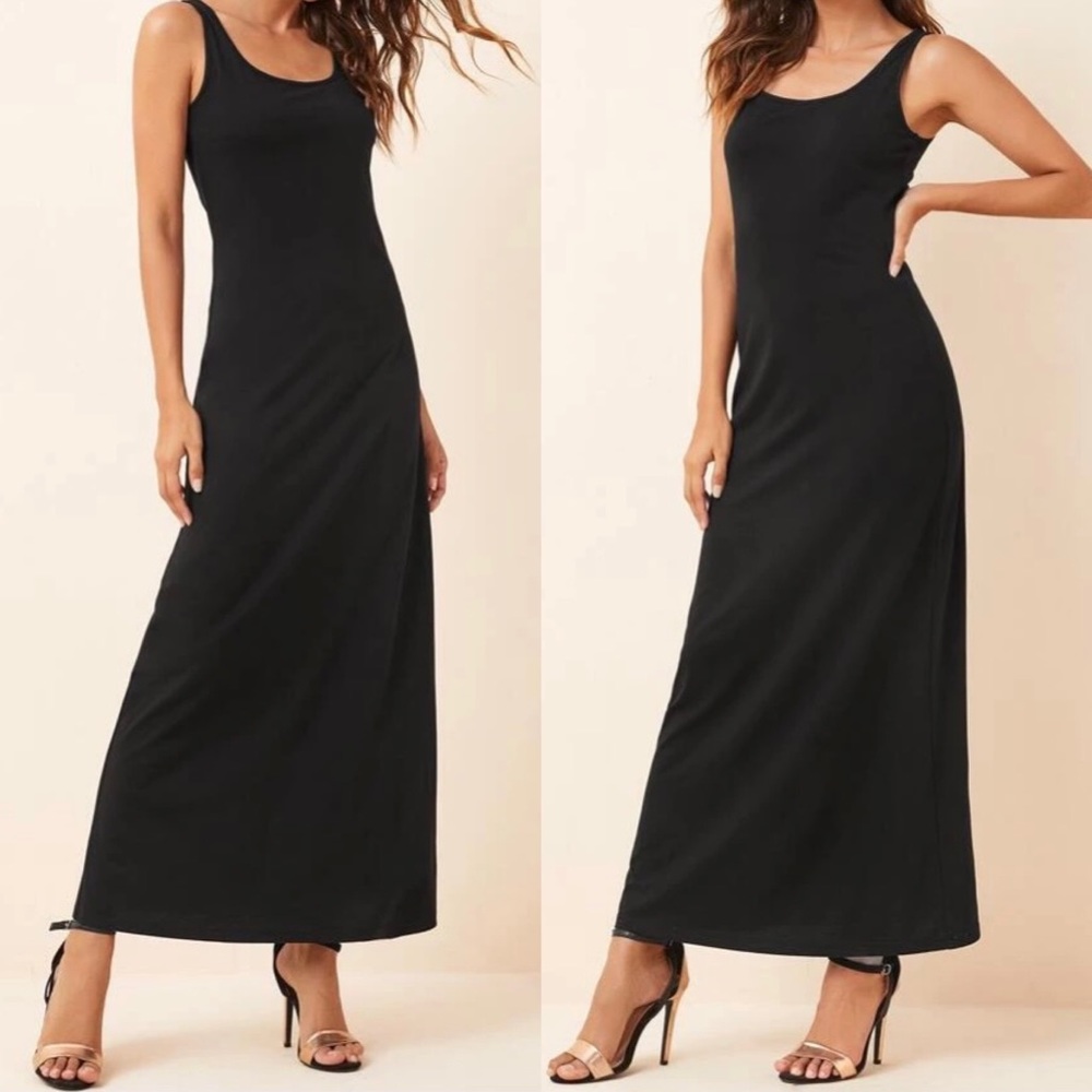 🆕LAST ONE!🛍Simply Chic Sleeveless Maxi Dress in Black